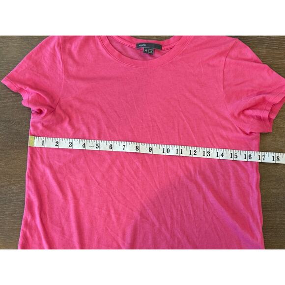 VINCE Pink S/S Crew Neck Tee T-Shirt Shirt Blouse Women size XS - Picture 6 of 6